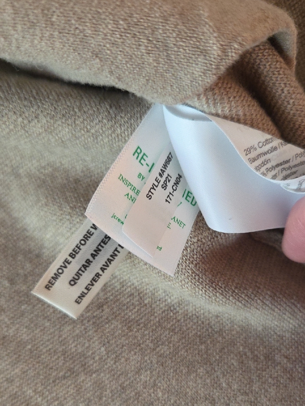 J. Crew Tan Single-Button Women's Blazer Size L - Picture 8 of 8